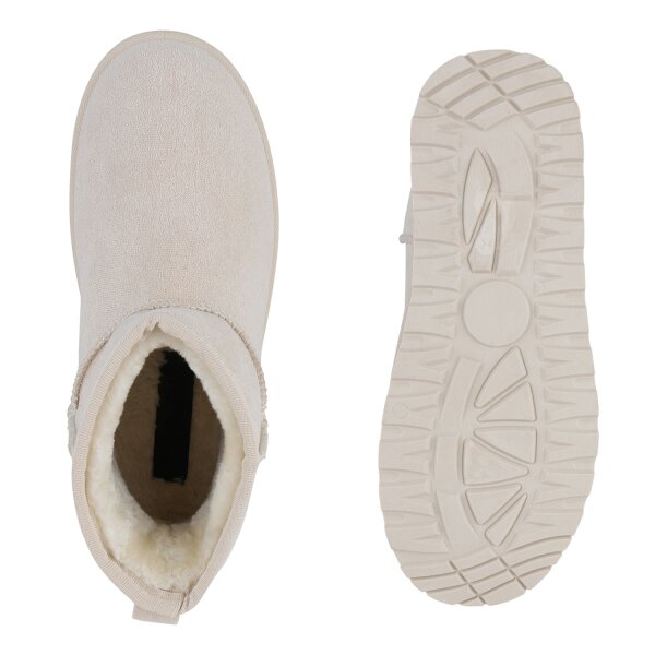 Stiefelparadies Damen Winter Boots in Beige 2025