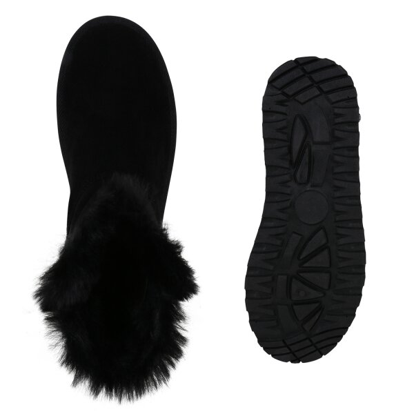 Stiefelparadies Damen Winter Boots in Schwarz Outlet