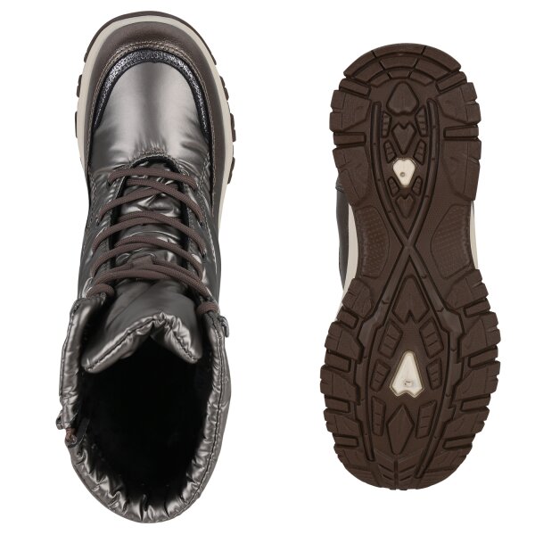 Stiefelparadies Damen Winterstiefel in Bronze Verkauf