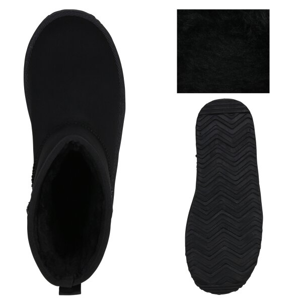 Stiefelparadies Damen Winter Boots in Altrosa Muttertagsangebot