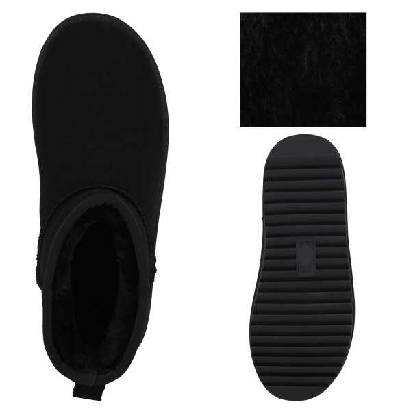 Stiefelparadies Damen Winter Boots in Schwarz Neueste Mode