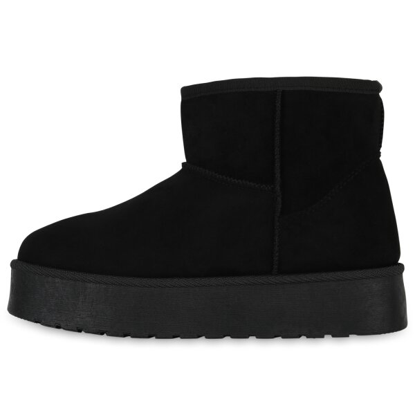 Stiefelparadies Damen Winter Boots in Schwarz Zeitlich begrenztes Angebot