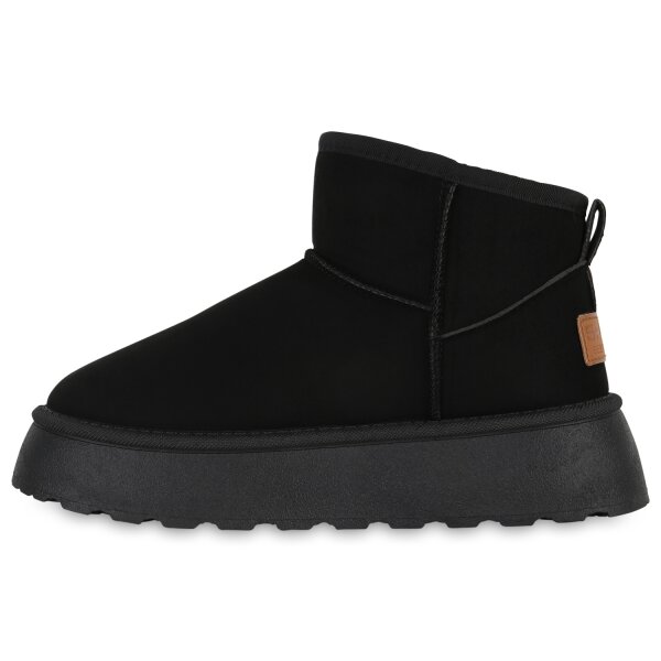 Stiefelparadies Damen Winter Boots in Schwarz