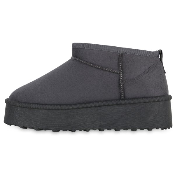 Stiefelparadies Damen Winter Boots in Grau Tiefpreis