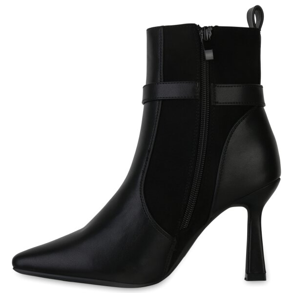 Stiefelparadies Damen Klassische Stiefeletten in Schwarz Bis zu 65% Rabatt