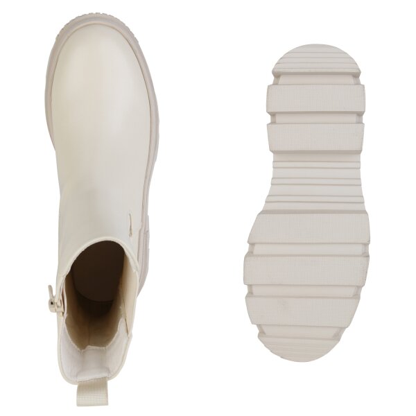 Stiefelparadies Damen Klassische Stiefeletten in Beige Fabrik Onlineshop