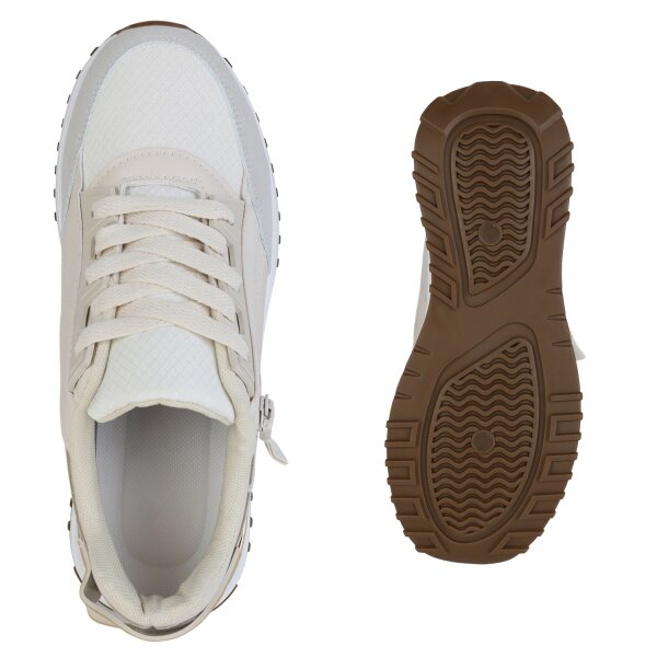 Stiefelparadies Damen Laufschuhe in Beige Cyber Monday