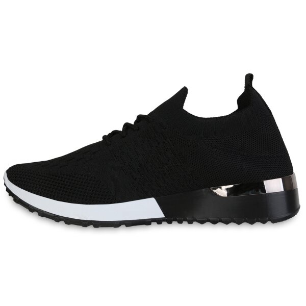 Stiefelparadies Damen Laufschuhe in Schwarz Valentinstagsangebot