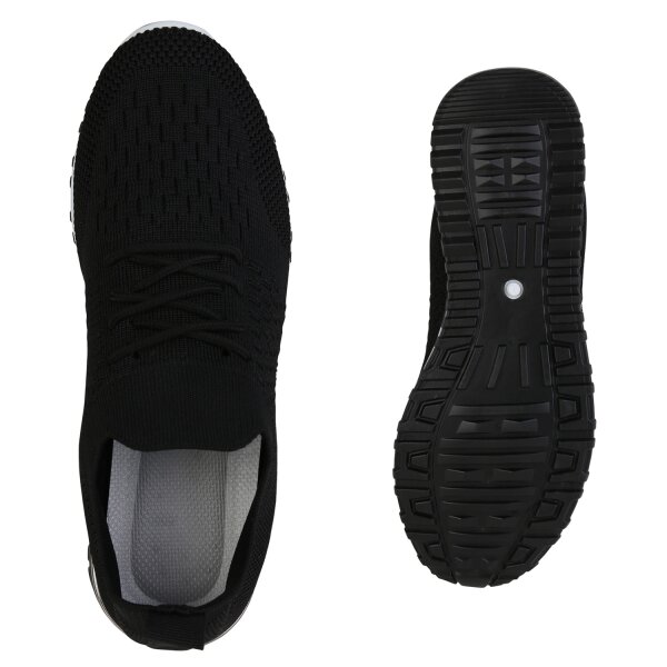 Stiefelparadies Damen Laufschuhe in Schwarz Valentinstagsangebot