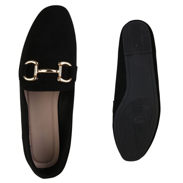 Stiefelparadies Damen Loafers in Schwarz JETZT KAUFEN