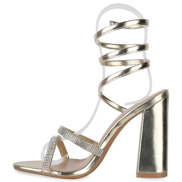 Stiefelparadies Damen High Heels in Silber Sonderangebot der Fabrik