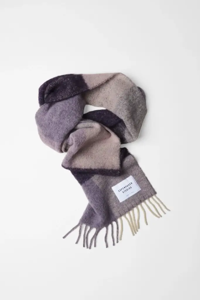 Studio Copenhagen CPH SHAWL 4 wool mix purple Sonderangebote