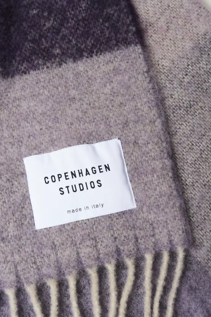 Studio Copenhagen CPH SHAWL 4 wool mix purple Sonderangebote