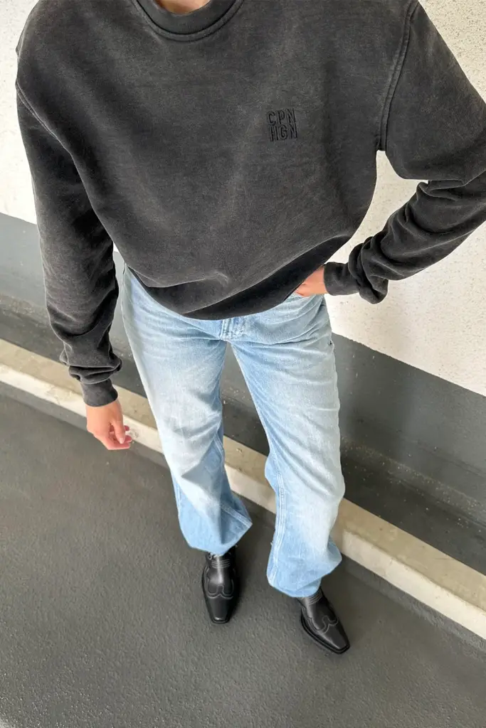 Studio Copenhagen CPH SWEAT 12 cotton washed black Riesige Ersparnisse
