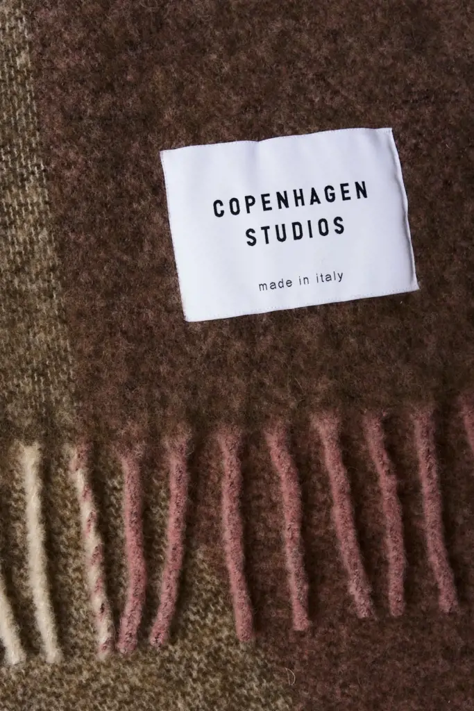 Studio Copenhagen CPH SHAWL 4 wool mix rose/brown Letzte 2 Tage