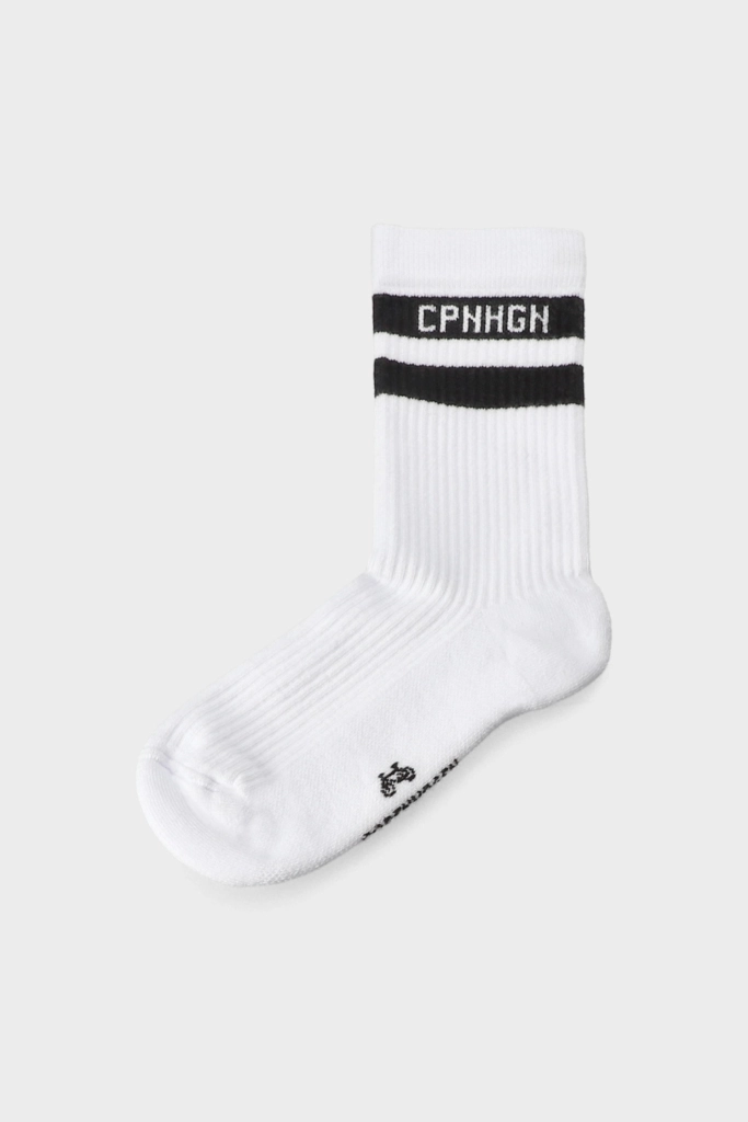 Studio Copenhagen CPH SOCKS 3 cotton blend white/black 50% Rabatt mit kostenlosem Versand