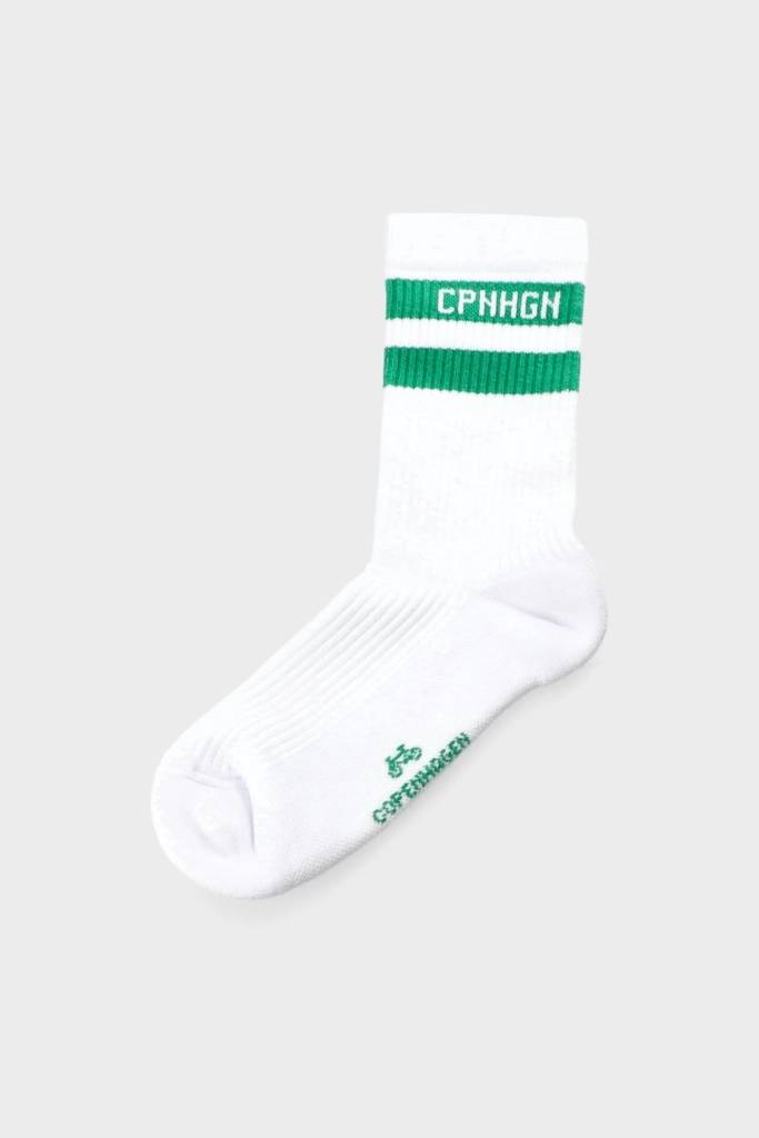 Studio Copenhagen CPH SOCKS 3 cotton blend white/green Clearance-Verkauf