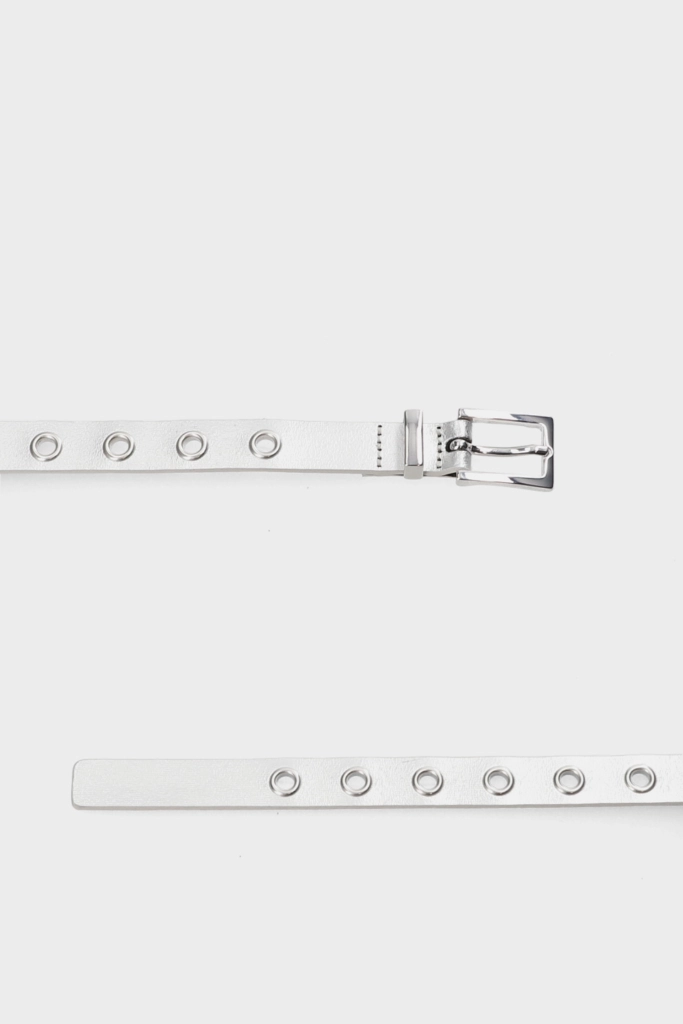 Studio Copenhagen CPH BELT 1 leather silver Fabrikladen