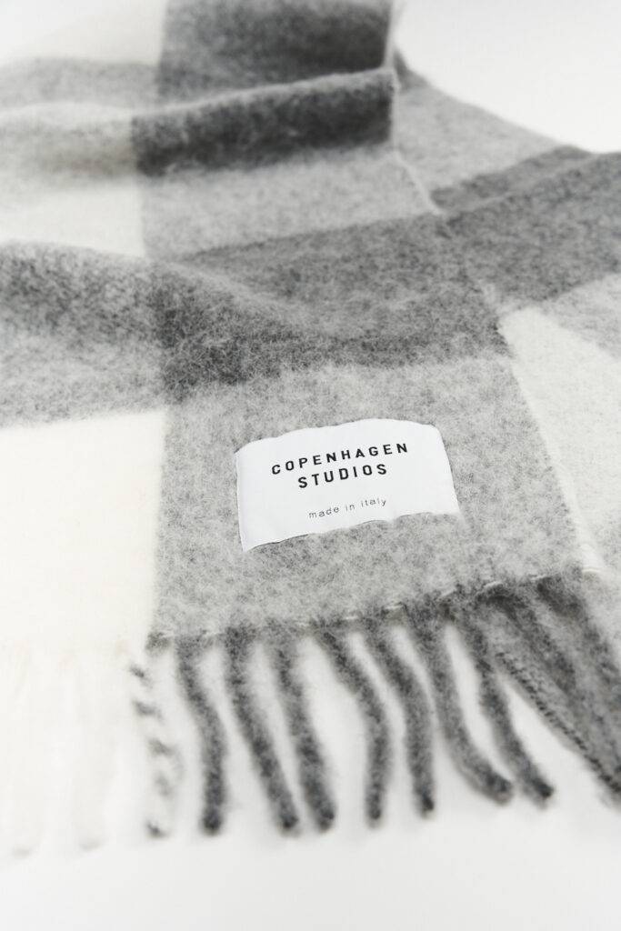 Studio Copenhagen CPH SHAWL 4 wool mix grey melange Black Friday Preise