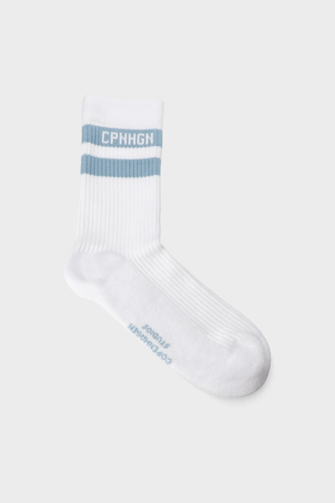 Studio Copenhagen CPH SOCKS 3 cotton blend white/light blue 50% Rabatt für begrenzte Zeit