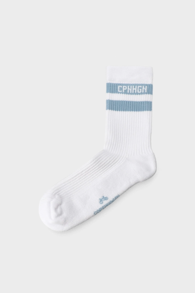 Studio Copenhagen CPH SOCKS 3 cotton blend white/light blue 50% Rabatt für begrenzte Zeit