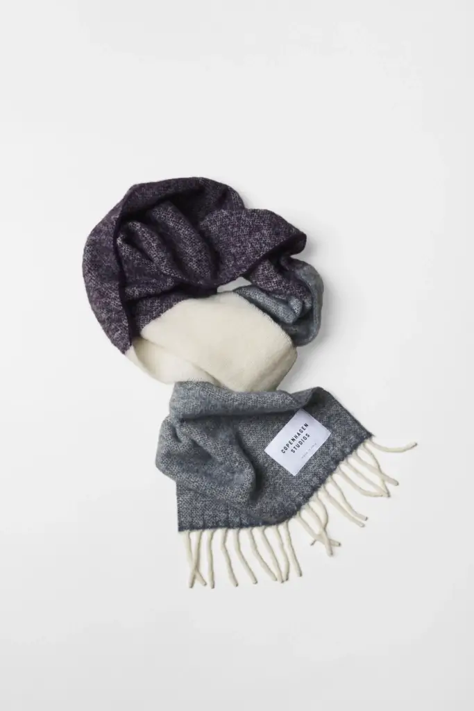 Studio Copenhagen CPH SHAWL 11 wool mix purple Verkauf