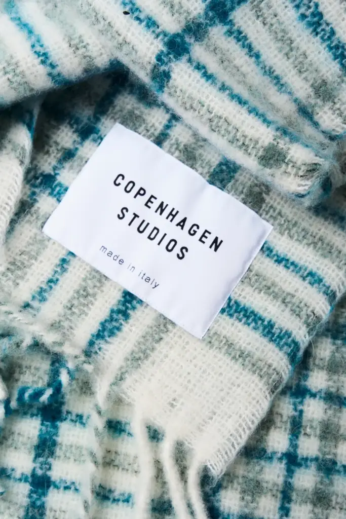 Studio Copenhagen CPH SHAWL 10 wool mix turquoise Hotsell