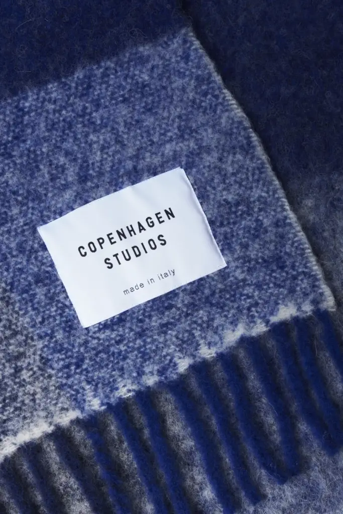 Studio Copenhagen CPH SHAWL 4 wool mix royal blue Fabrikverkauf