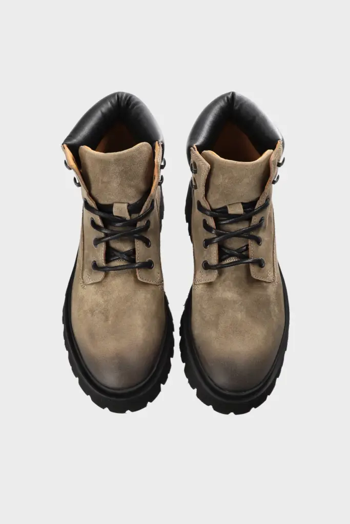 Studio Copenhagen CPH171M waxed suede black/olive Super Rabatt