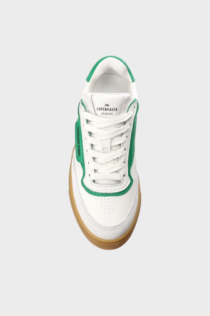 Studio Copenhagen CPH90 leather mix white/green/caramel Fabrikverkauf
