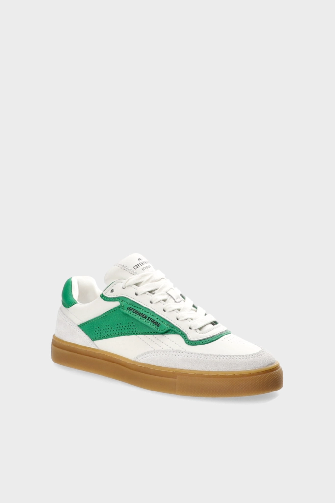 Studio Copenhagen CPH90 leather mix white/green/caramel Fabrikverkauf